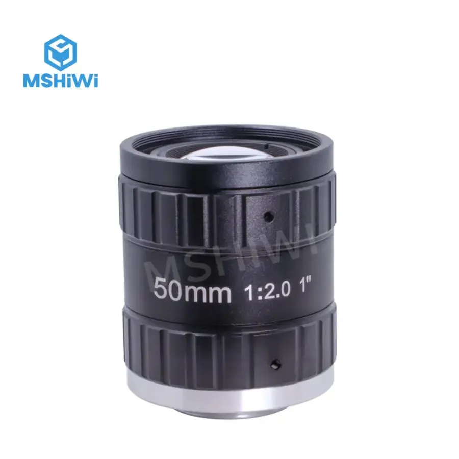 12MP C-mount 50mm Prime Lens 1" F2.0 Aperture ITS Camera FA Lens