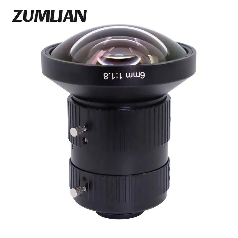 12MP C Mount 6mm 1" F1.8  FA Eyefish Prime Lens For Vision Inspection