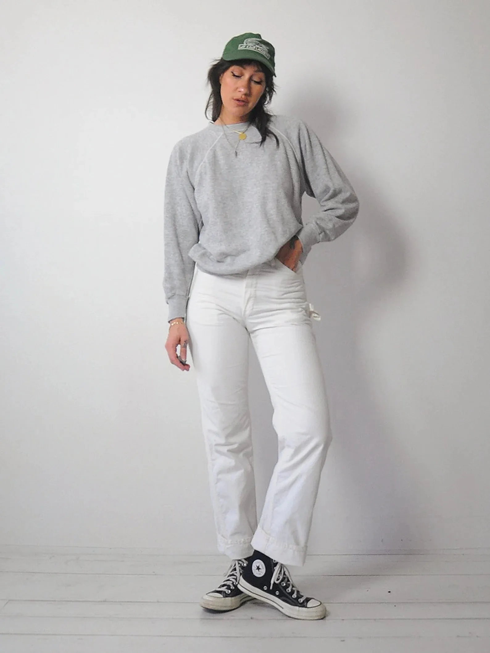 1980's Blank Gray Soft Crewneck