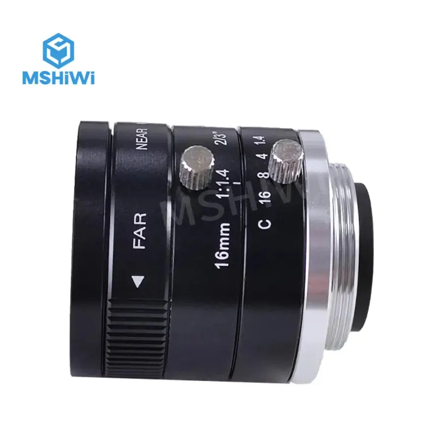 3MP C-mount 16mm-35mm Prime Lens 2/3" F1.4 Manual Iris Industrial Lens