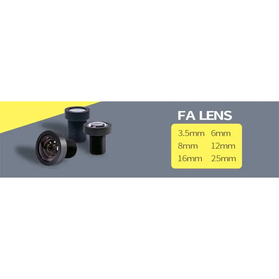 5.0MP 16mm M12/S-mount F2.8 Prime Lens 1/1.8" Machine Vision Lens