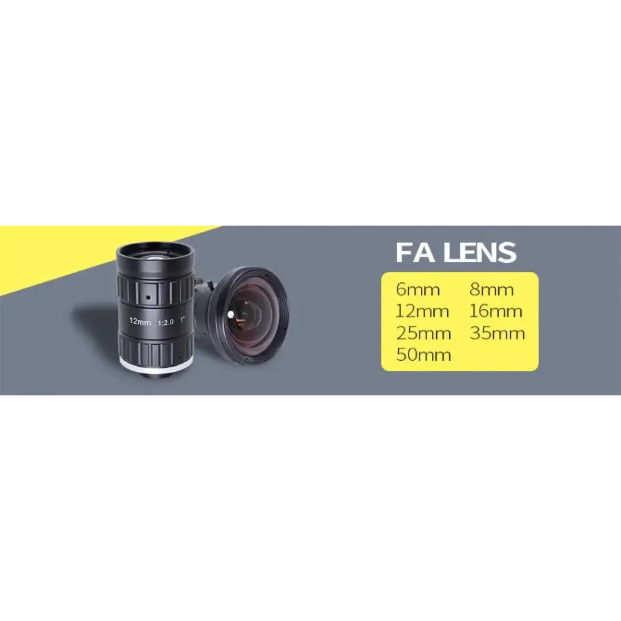 8MP 100mm C-mount F3.5 Aperture Manual Iris 1" Industrial FA Lens