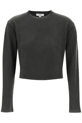 AGOLDE cropped long-sleeved mason t