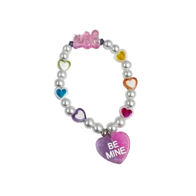 Be Mine Gummy Bear Pearl Bracelet - Pink