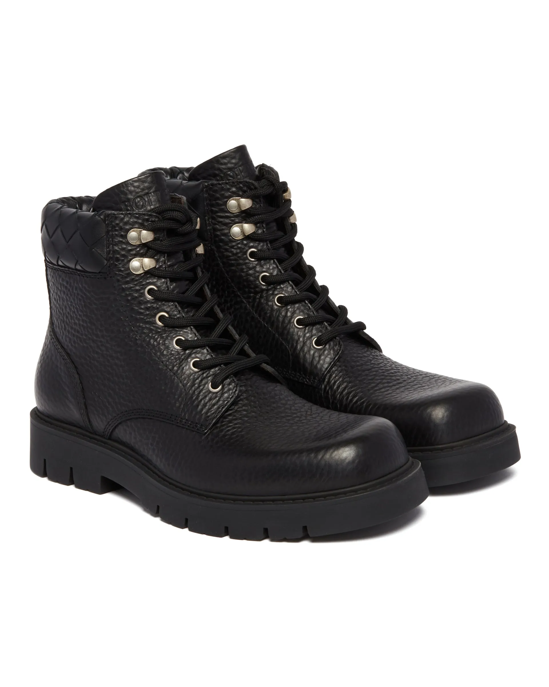 Black Haddock Lace-up Boots