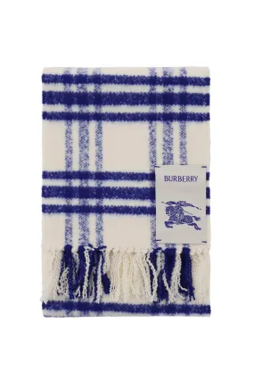 BURBERRY check wool scarf