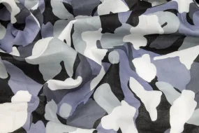 Camouflage Cotton Voile - Cool Gray