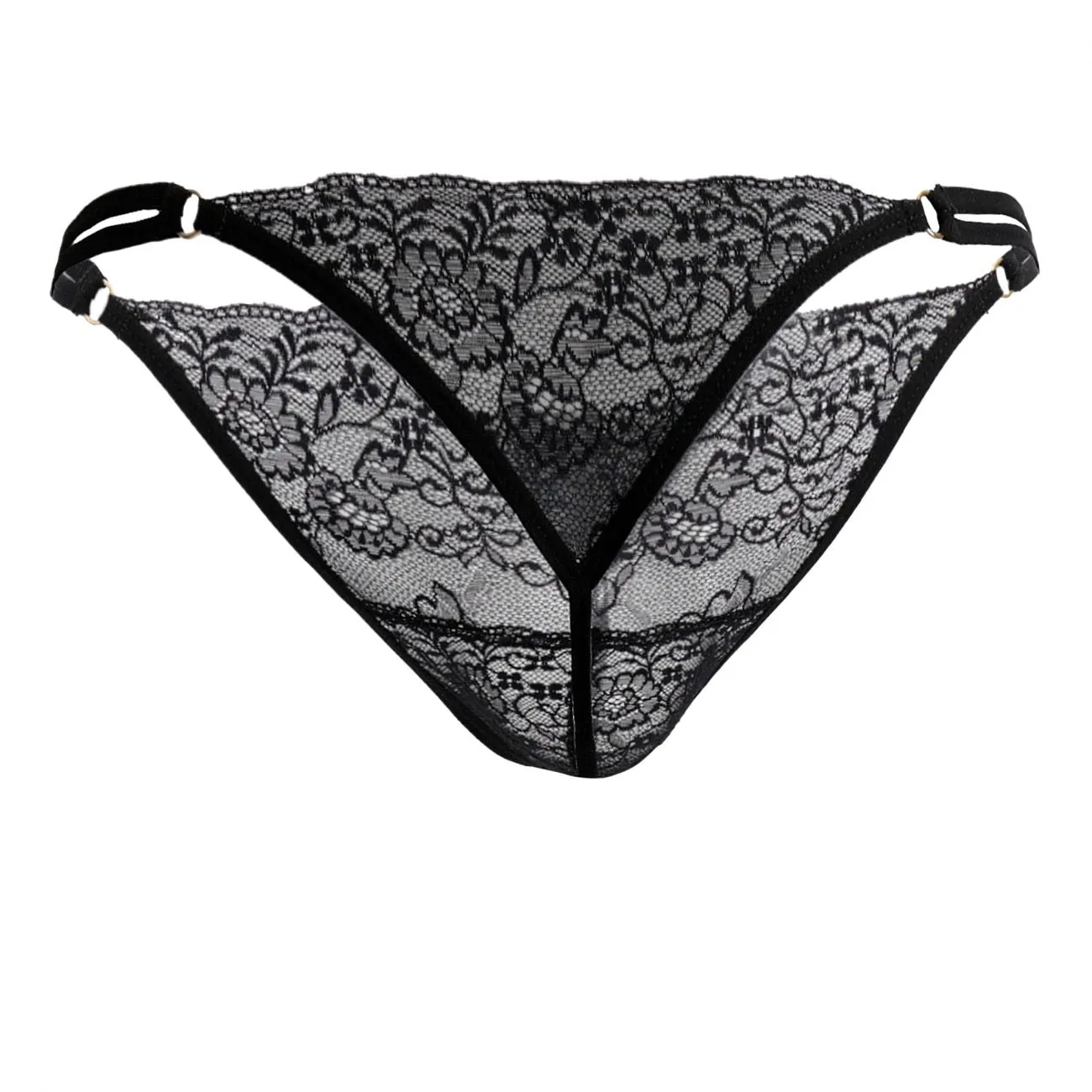 CandyMan 99421 Lace G-String Thongs Black