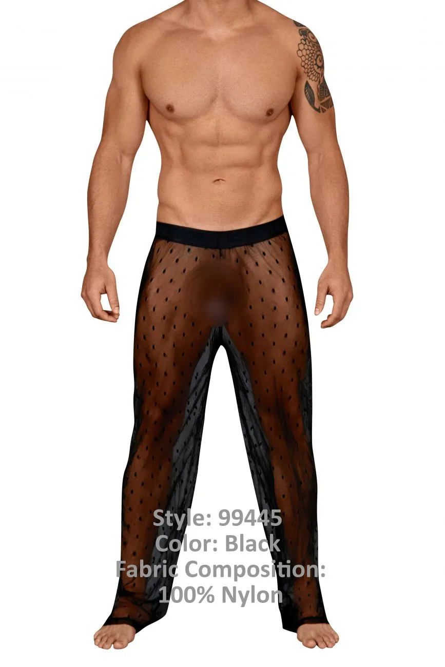 CandyMan 99445 Lace Lounge Pants Black