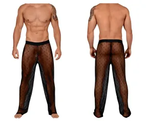 CandyMan 99445 Lace Lounge Pants Black