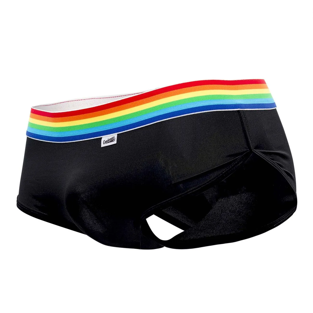 CandyMan 99449 Rainbow Pride Briefs Black