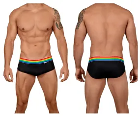 CandyMan 99449 Rainbow Pride Briefs Black