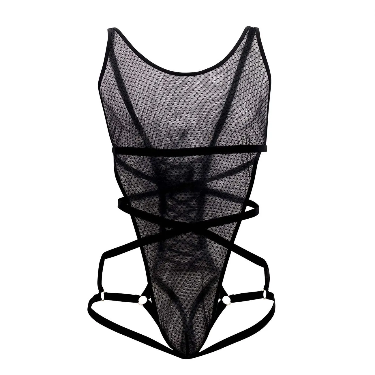 CandyMan 99484 Mesh Bodysuit Black