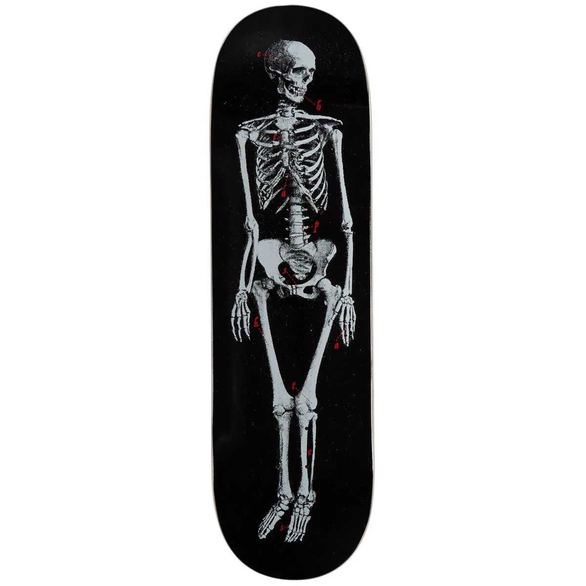 CCS Skeleton Skateboard Deck - Black - 9.00