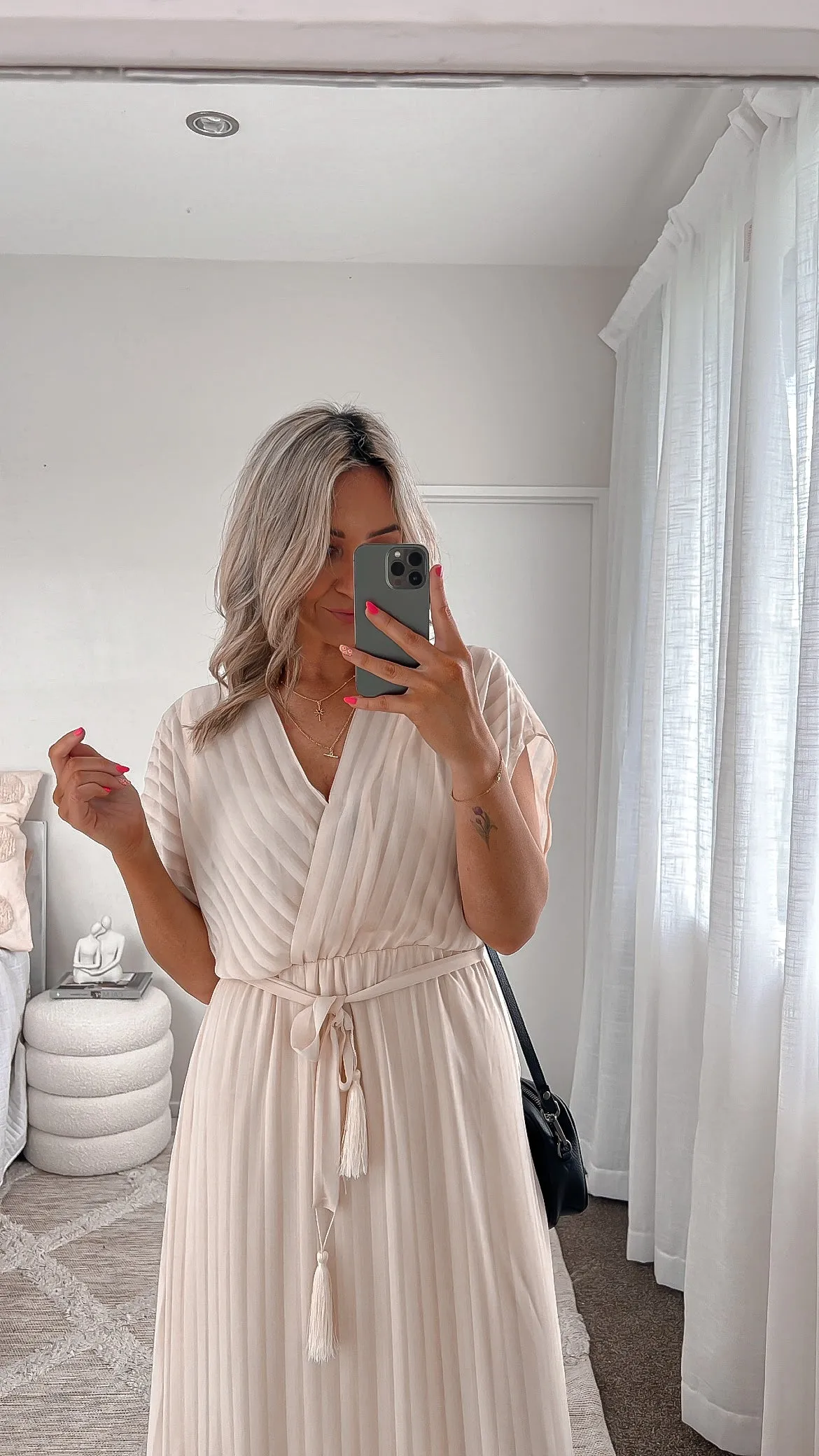 Celebration by Shine On Halsey Midi Dress Cream