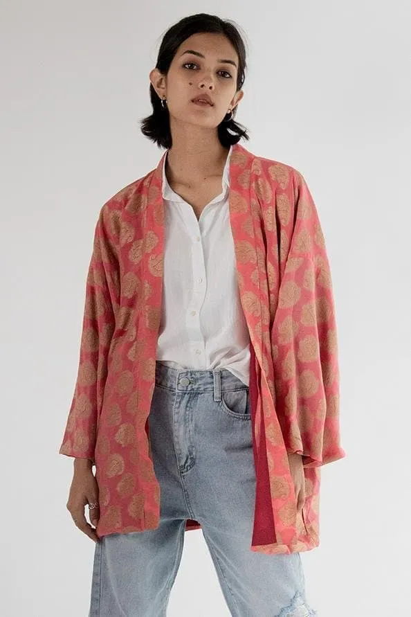 Chiffon Silk Kimono Jacket Yayaoi