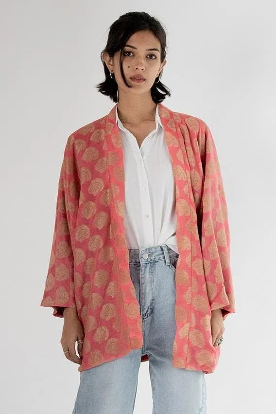 Chiffon Silk Kimono Jacket Yayaoi