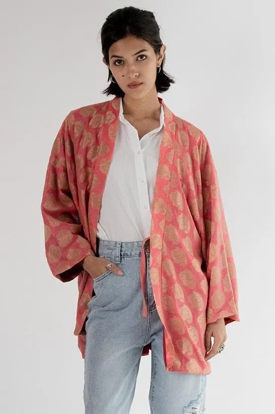 Chiffon Silk Kimono Jacket Yayaoi