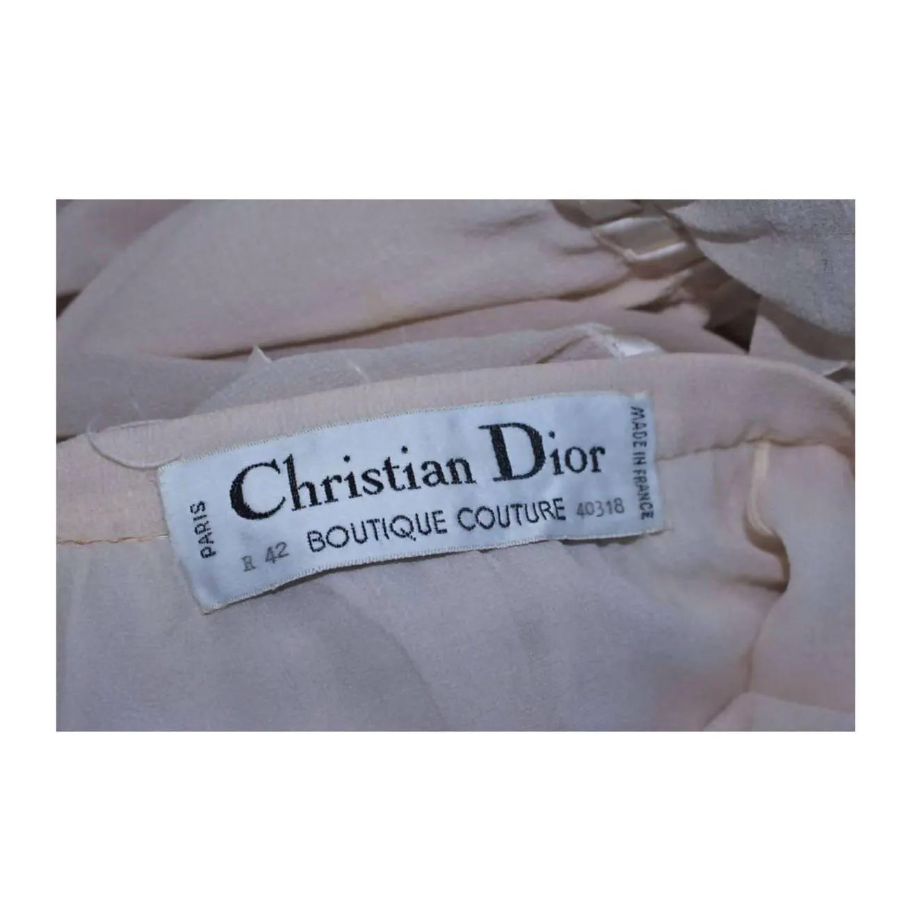 CHRISTIAN DIOR Silk Chiffon Skirt & Blouse Set | US 2