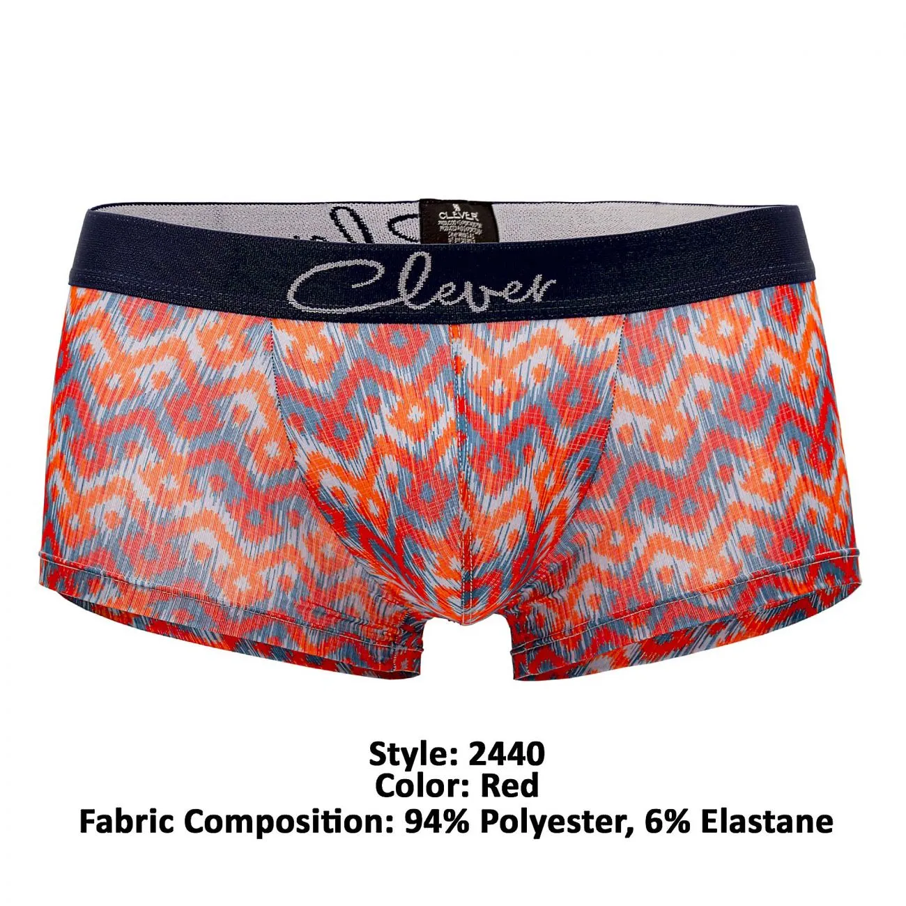 Clever 2440 Boheminan Latin Boxer Briefs Red Multi