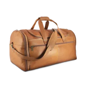 Colombian Leather 22" Multi-Pocket Duffle Bag 771-2206