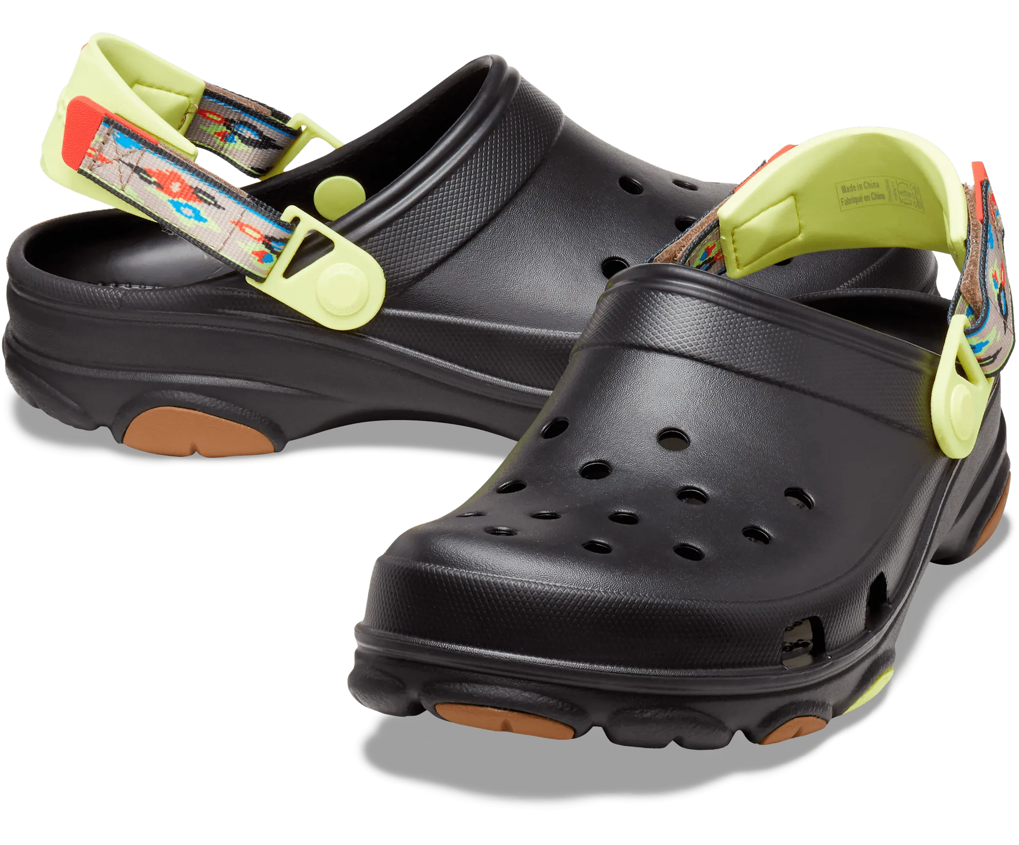 Crocs Unisex Classic All-Terrain Ikat Clog - Black