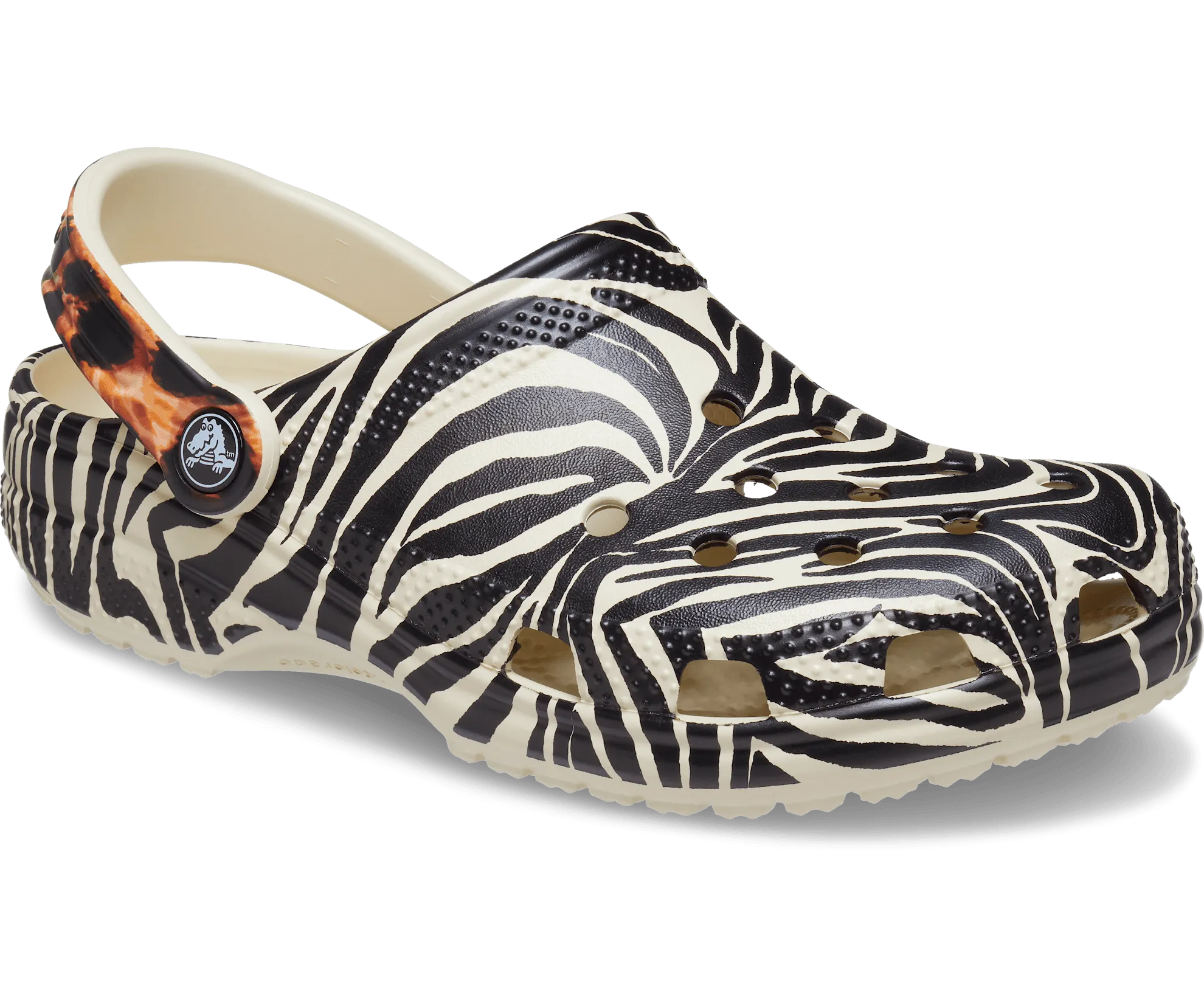 Crocs Unisex Classic Animal Remix Clog - Bone / Multi