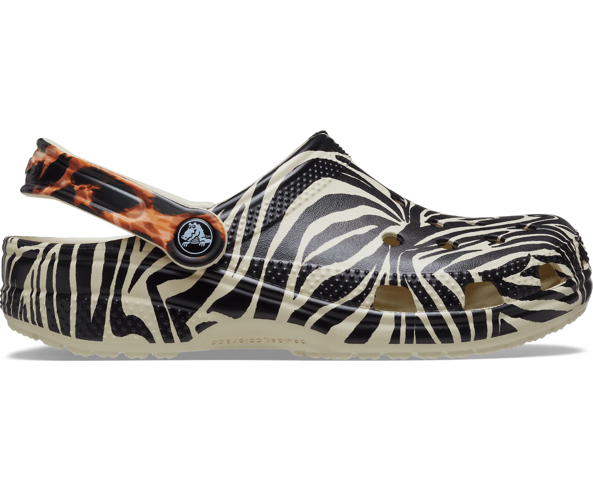 Crocs Unisex Classic Animal Remix Clog - Bone / Multi