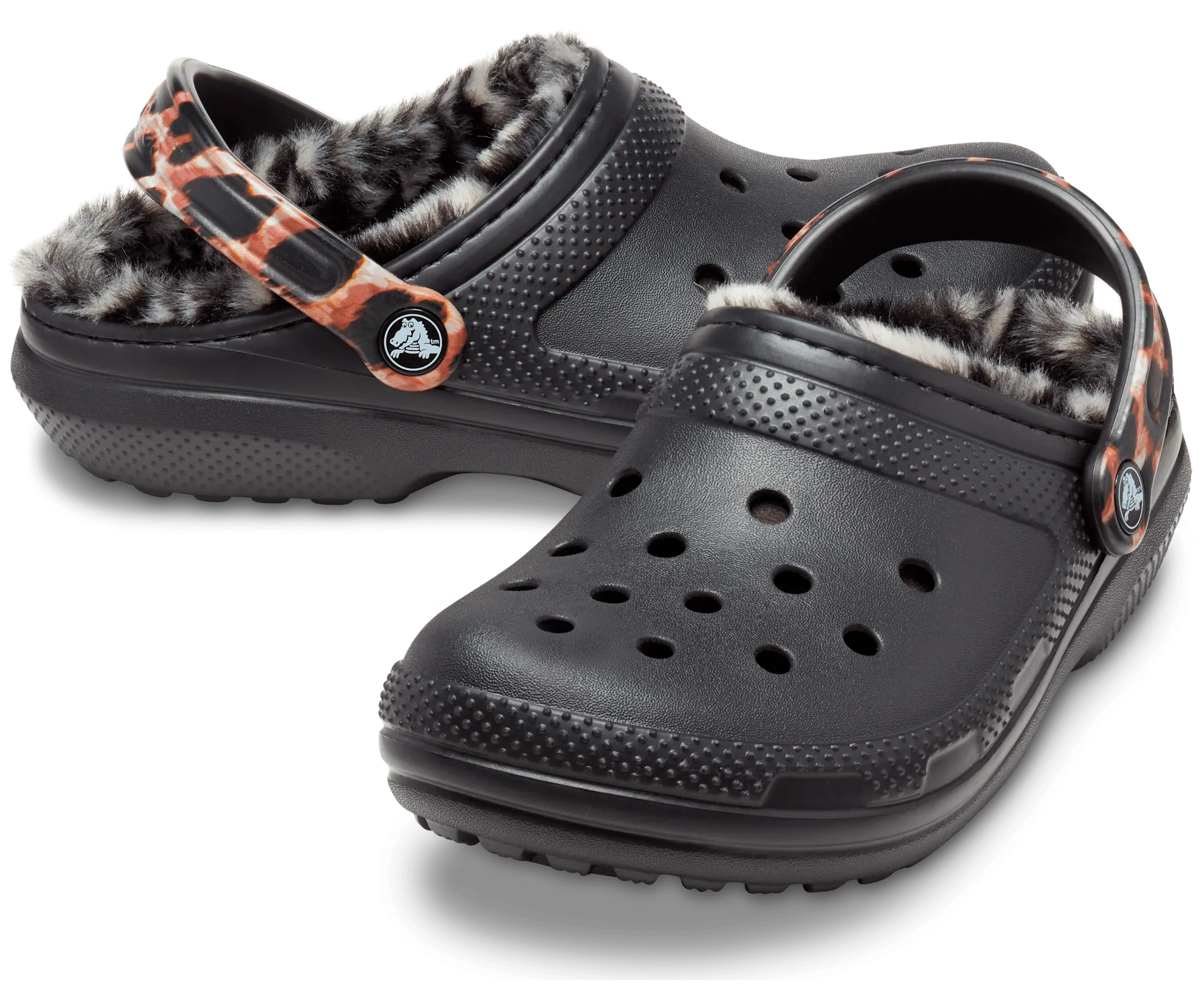 Crocs Unisex Classic Lined Animal Remix Clog - Black