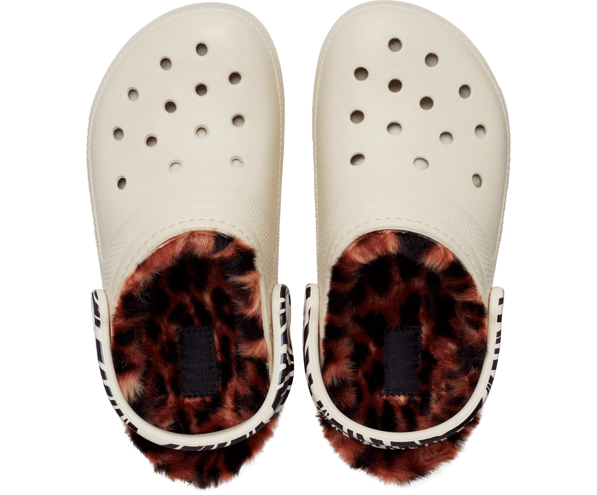 Crocs Unisex Classic Lined Animal Remix Clog - Bone