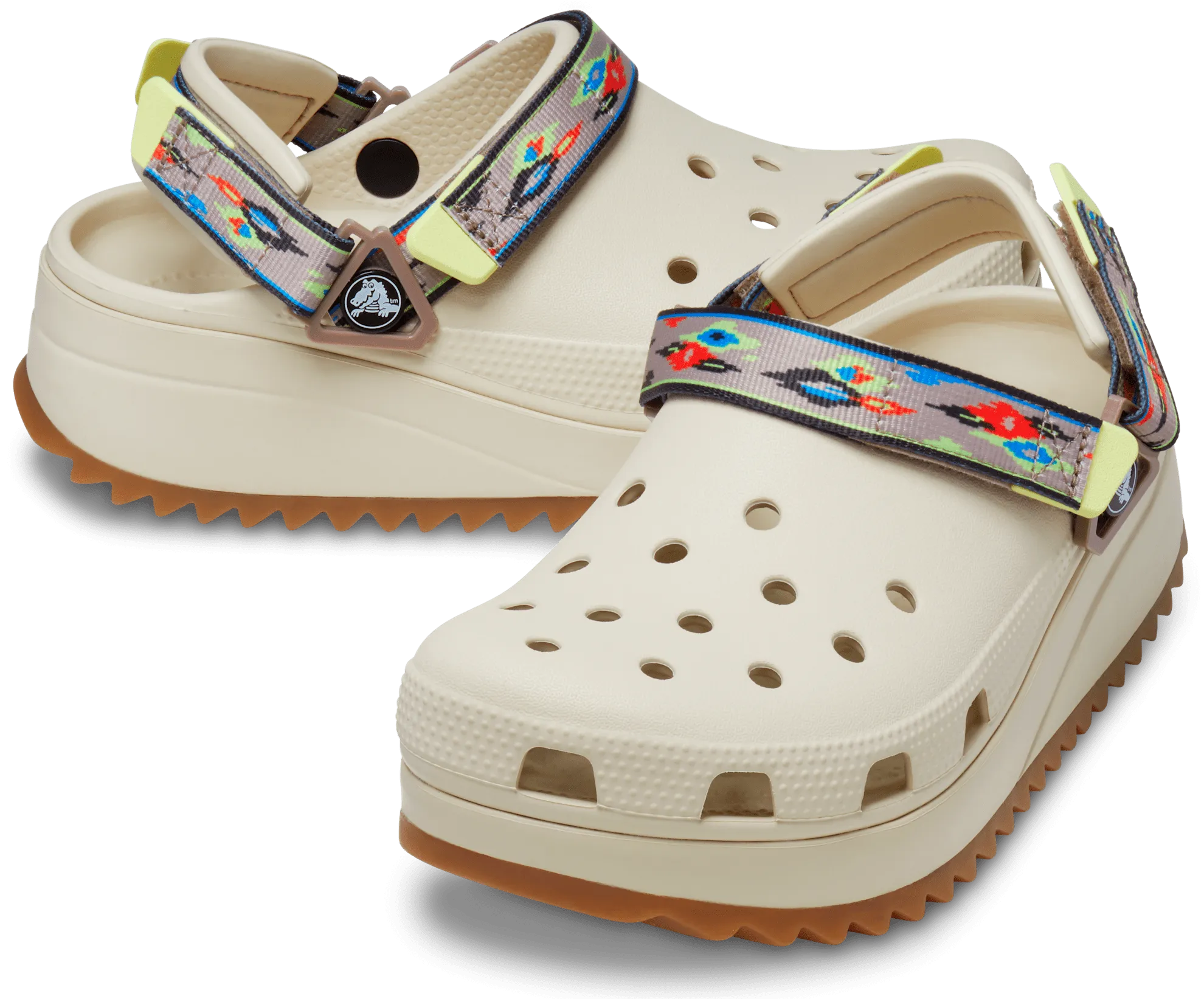 Crocs Unisex Hiker Ikat Clog - Bone