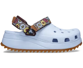 Crocs Unisex Hiker Retro Floral Clog - Blue Calcite