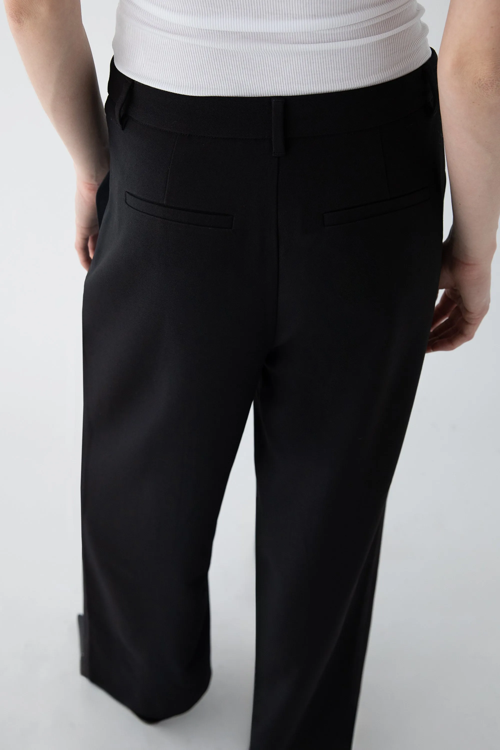 CROSSOVER WAIST WIDE LEG PANT