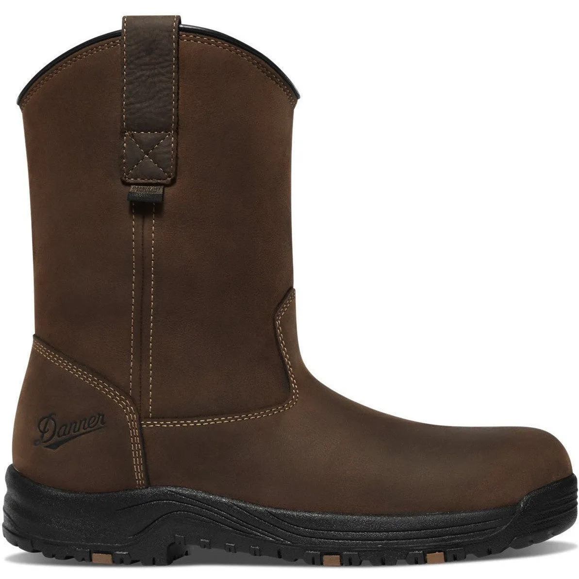 Danner Men's Caliper 10" AL Toe WP Wellington Work Boot -Brown- 19491