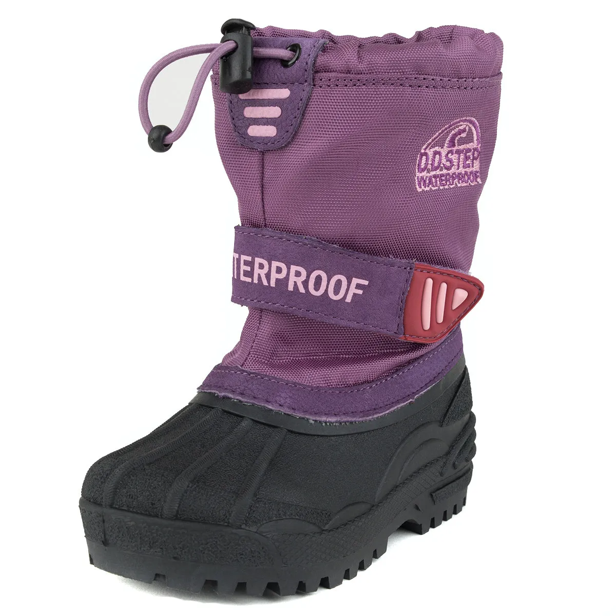 D.D. Step little kid girl winter boots with fleece insulation lilac color size US 8-11.5