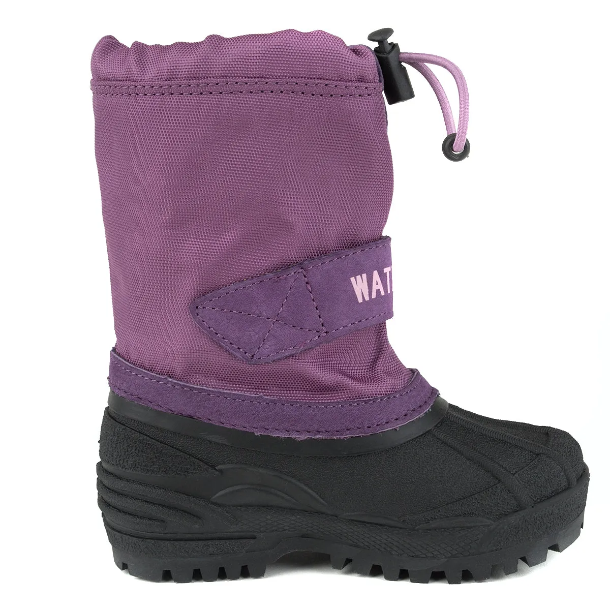 D.D. Step little kid girl winter boots with fleece insulation lilac color size US 8-11.5