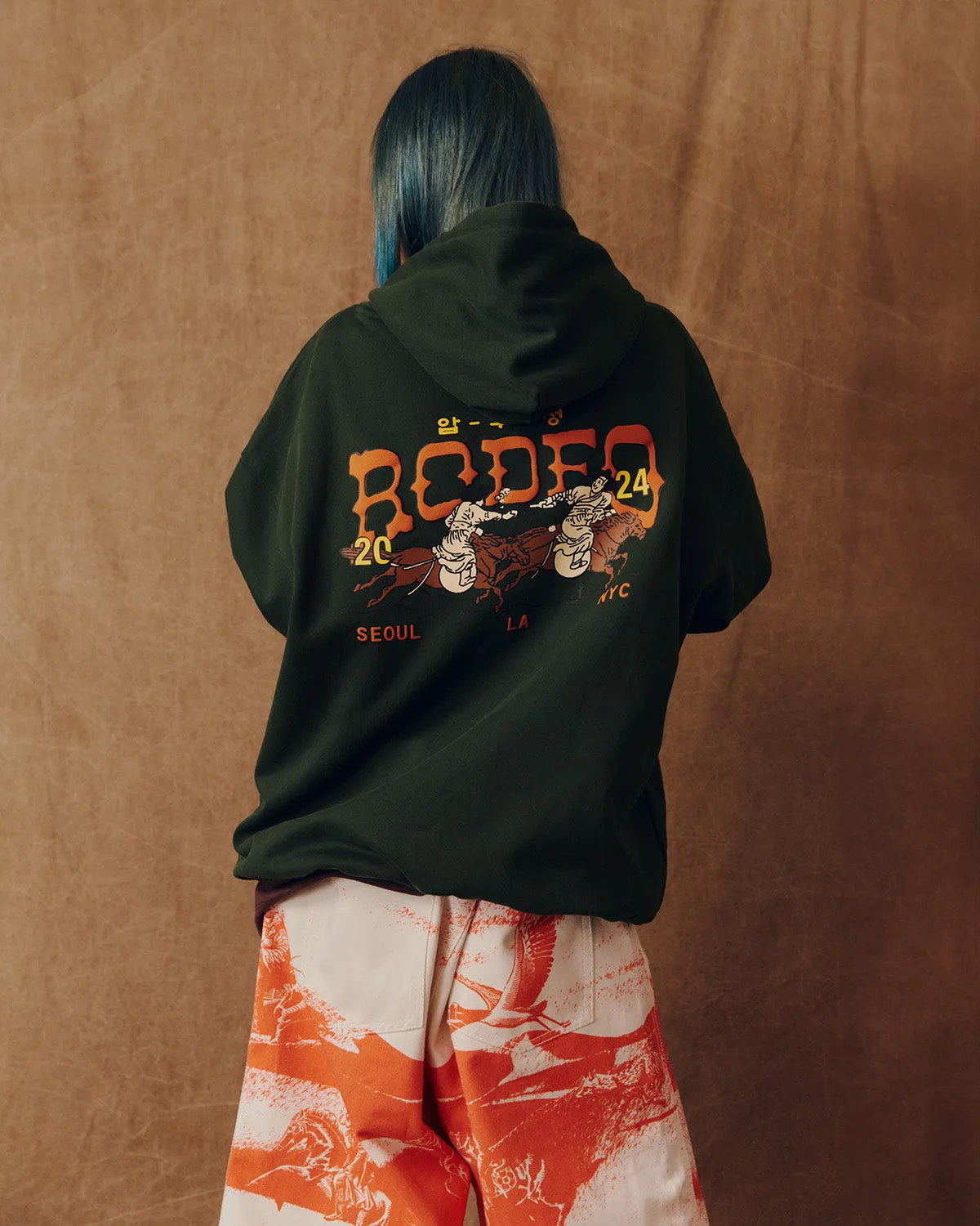 FOREST GREEN APGUJEONG RODEO HOODIE