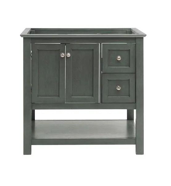 Fresca Manchester Regal 36 Gray Wood Veneer Traditional Bathroom Cabinet | FCB2336VG