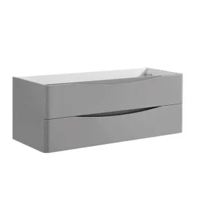 Fresca Tuscany 48 Glossy Gray Wall Hung Modern Bathroom Cabinet | FCB9048GRG