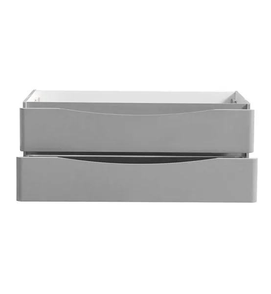 Fresca Tuscany 48 Glossy Gray Wall Hung Modern Bathroom Cabinet | FCB9048GRG