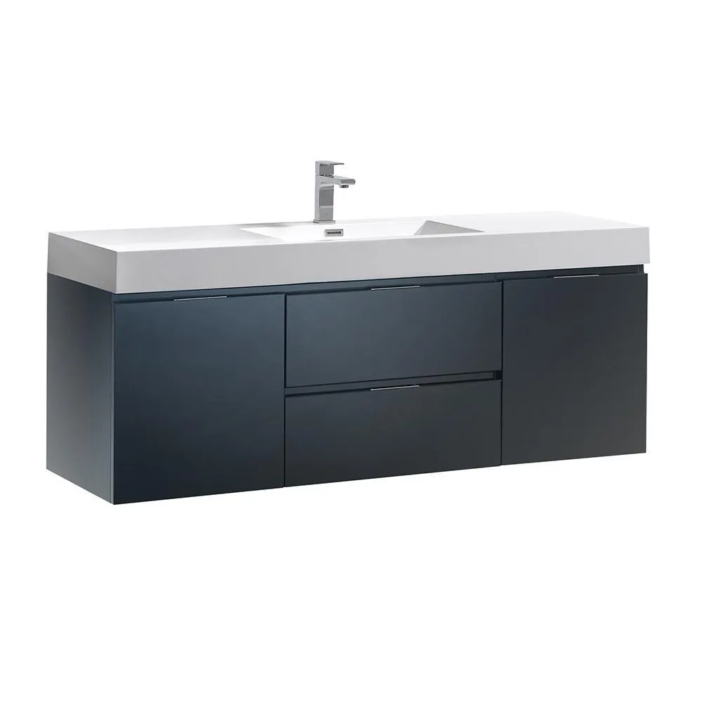 Fresca Valencia 60 Wall Hung Modern Bathroom Vanity