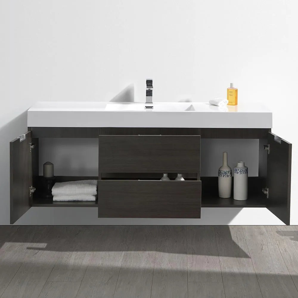 Fresca Valencia 60 Wall Hung Modern Bathroom Vanity