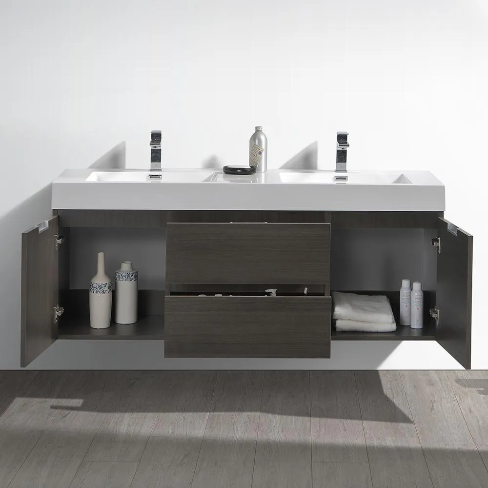 Fresca Valencia 60 Wall Hung Modern Bathroom Vanity