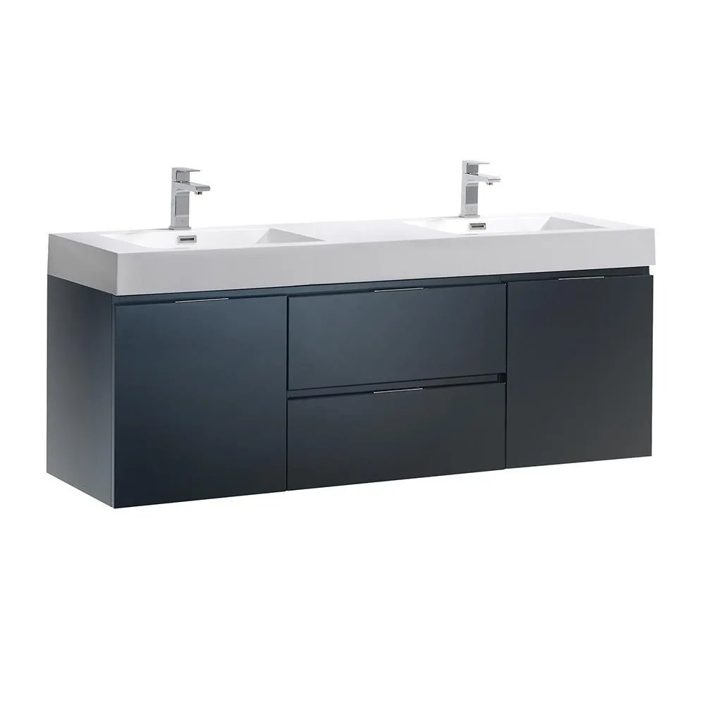 Fresca Valencia 60 Wall Hung Modern Bathroom Vanity