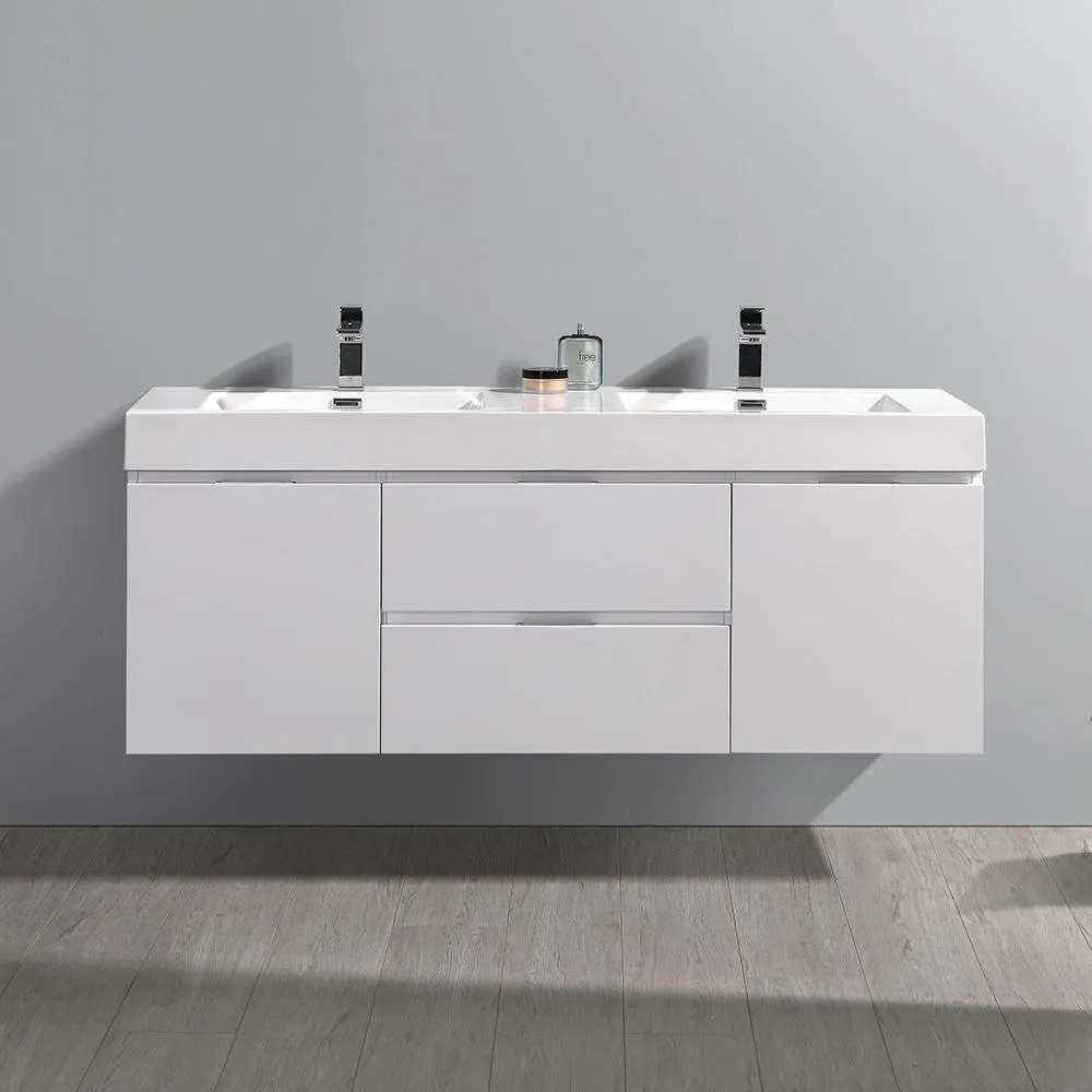 Fresca Valencia 60 Wall Hung Modern Bathroom Vanity