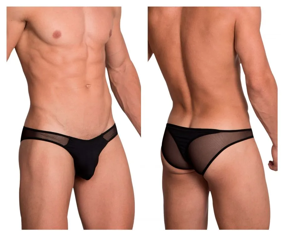 Hidden 972 Mesh Bikini-Thong Black