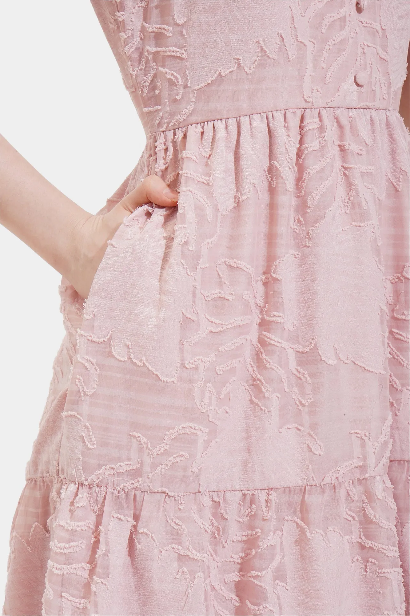 Jacquard Tiered Dress