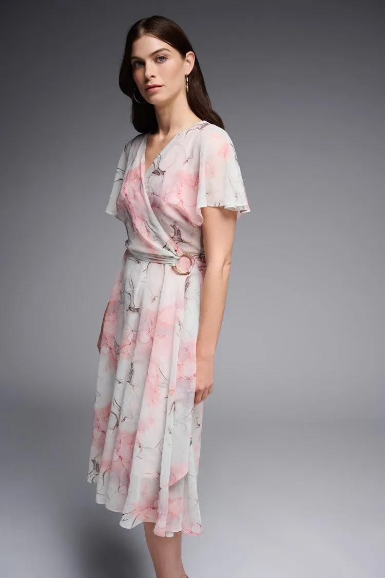 J.R 231713 Chiffon Wrap Dress