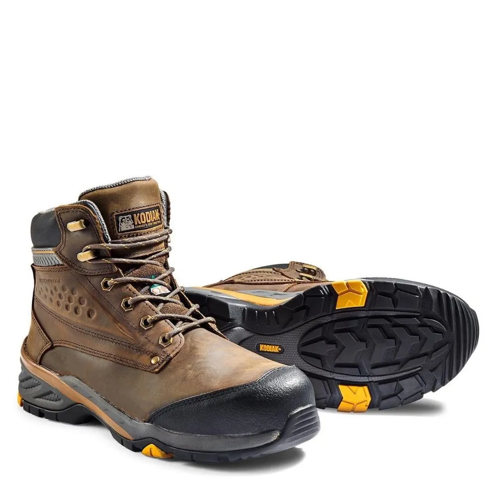 Kodiak Crusade Men's 6" Composite Toe Safety Boot KD305001DWX - Brown