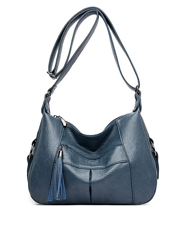 Large-capacity Soft Leather Shoulder Bag